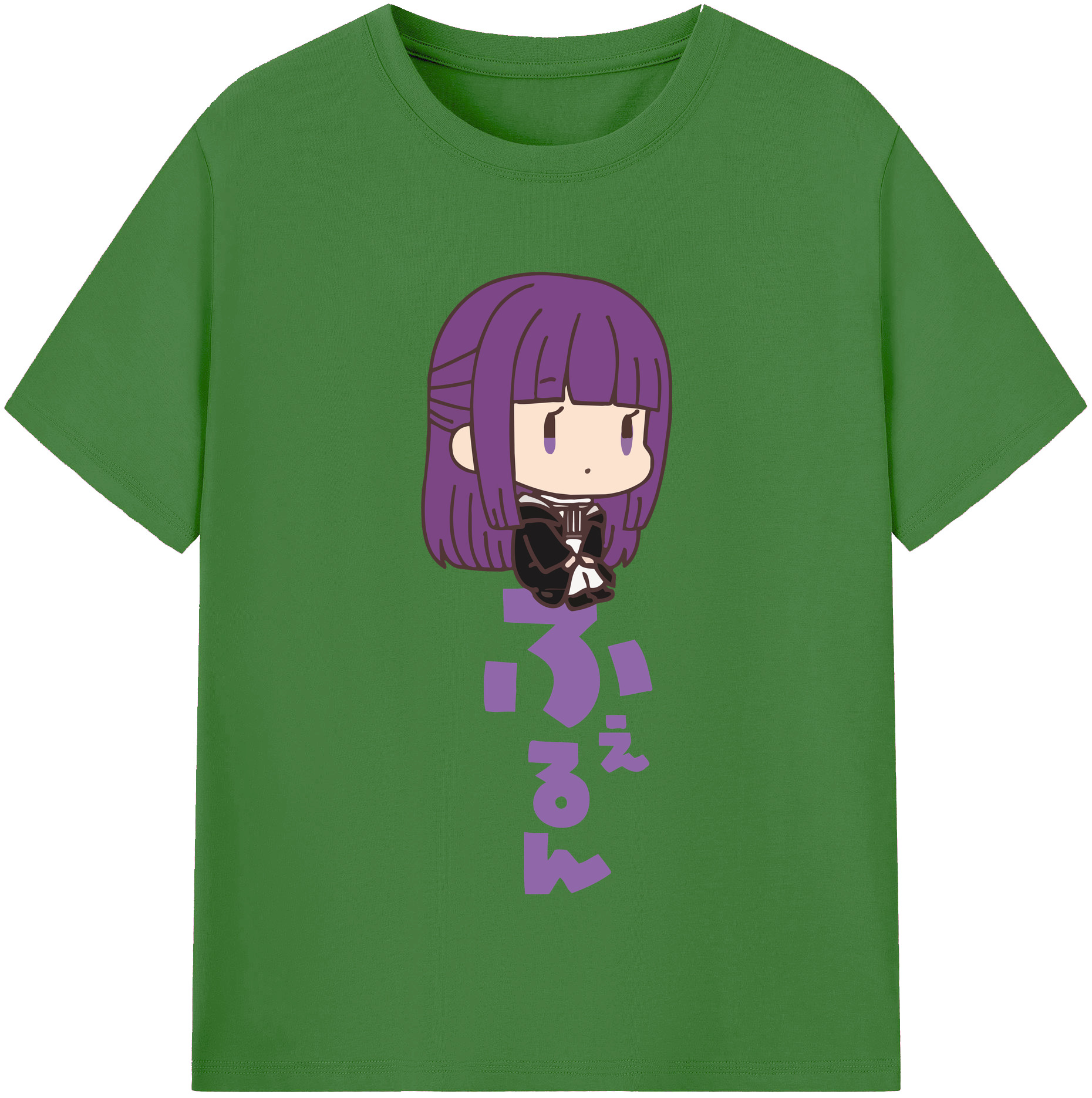 （画像用） 葬送のフリーレン Frieren レディースカジュアルプリントTシャツ（綿100％）